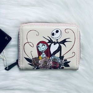 Loungefly Disney The Nightmare Before Christmas Jack & Sally Floral Wallet